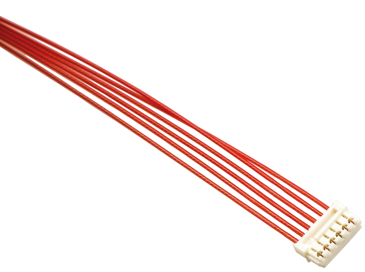 JST 6 Way Female XSR to 6 Way Female XSR Wire to Board Cable, 50mm