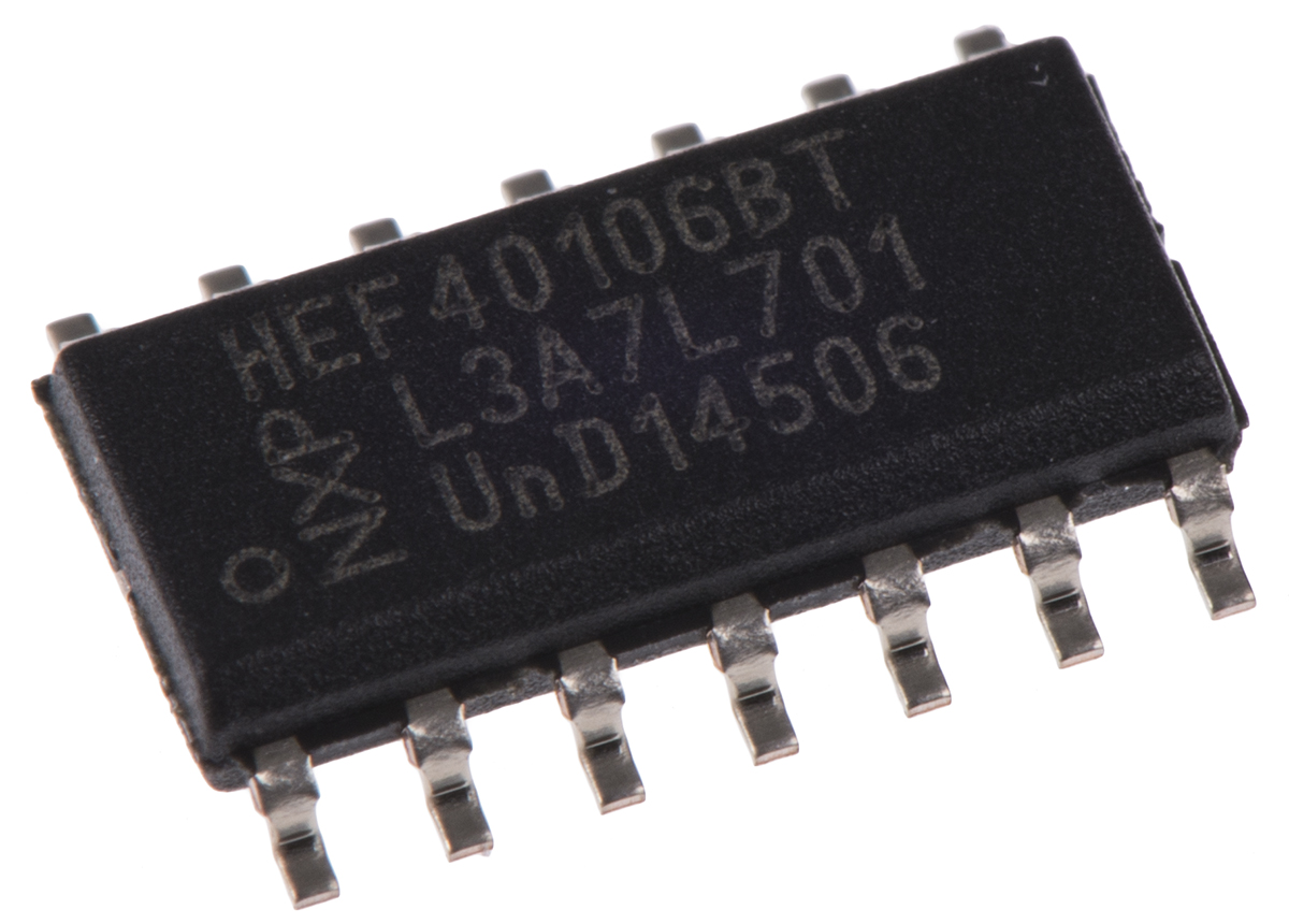Nexperia HEF40106BT Hex Schmitt Trigger Inverter, 14-Pin SOIC
