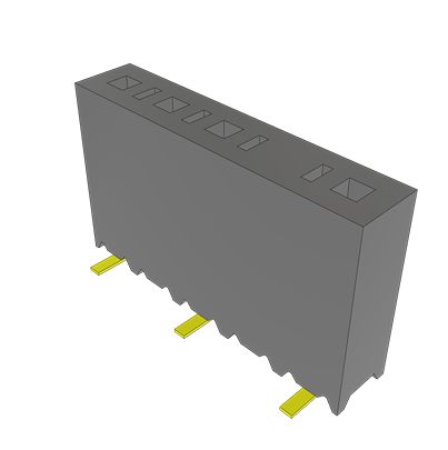 Samtec SSM Series Vertical Surface Mount PCB Socket, 10-Contact, 2-Row, 2.54mm Pitch, SMT Termination