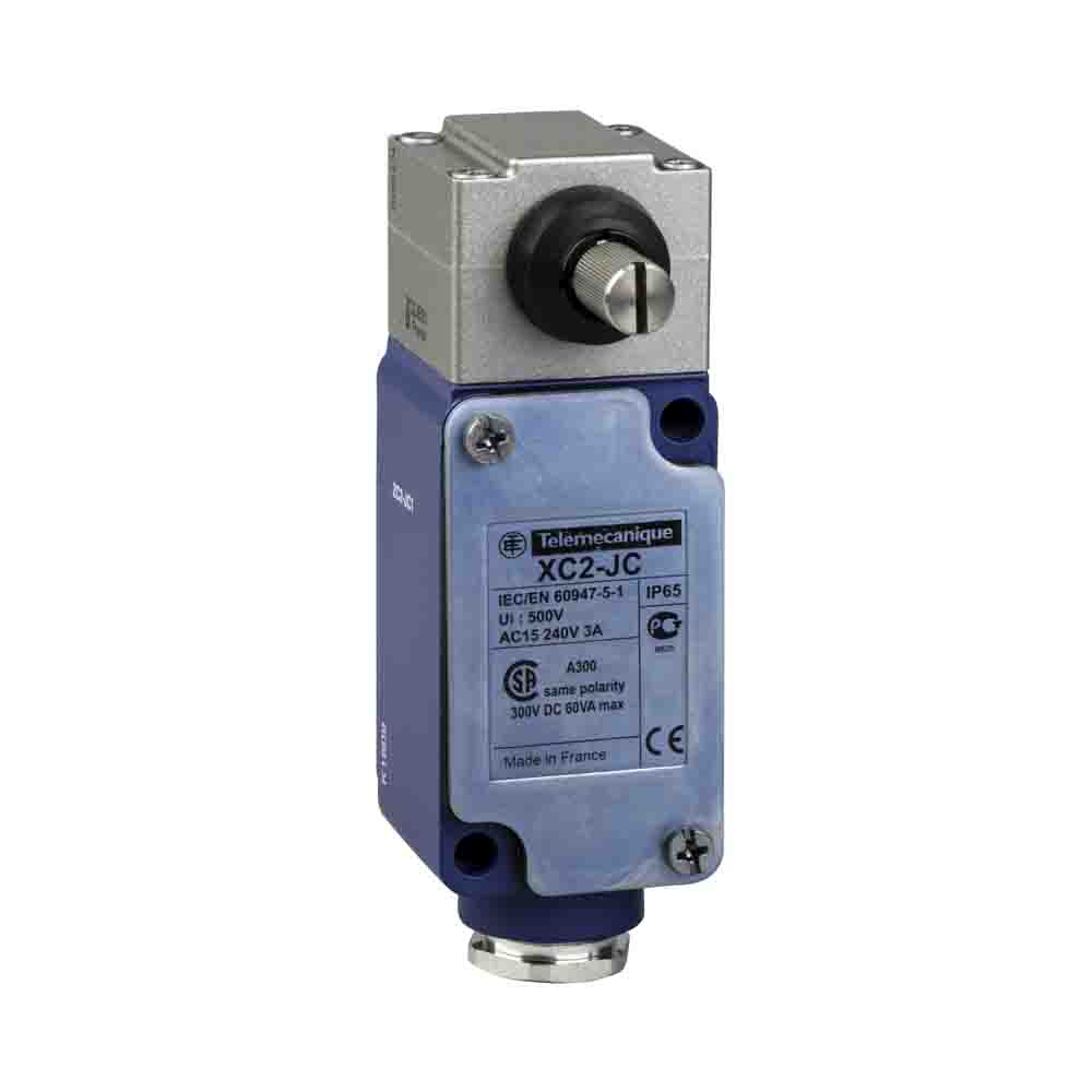 Telemecanique Sensors XC2J Series Rod Limit Switch, 1CO, IP65, IP657, SP, Metal Housing, 500V ac Max, 10A Max