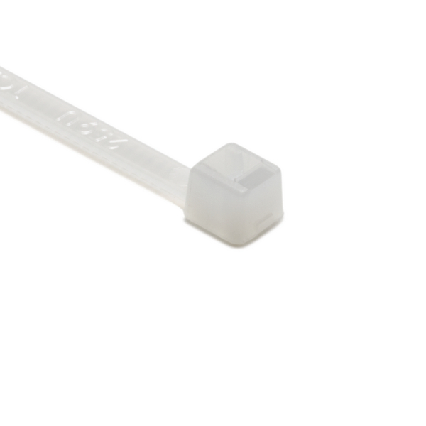 HellermannTyton Cable Tie, 100mm x 2.5 mm, Natural Nylon, Pk-100