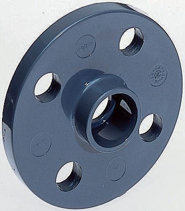 Georg Fischer Plastic Pipe Fitting Full Face Flange, 1/2in