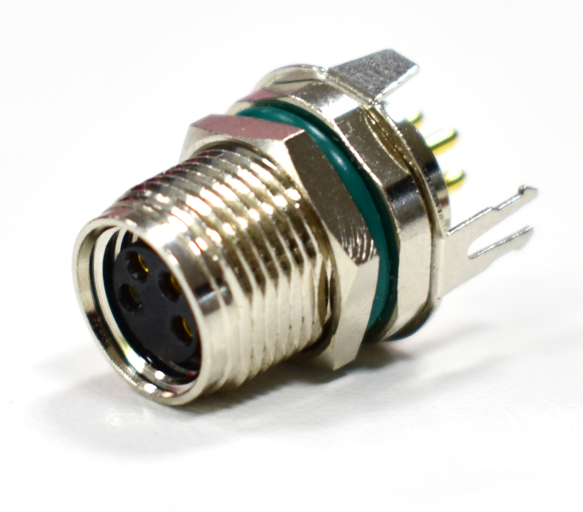 Amphenol Industrial Circular Connector, 3 Contacts, Panel, M8 Connector, Socket, Female, IP68, M Series