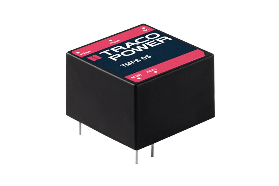 TRACOPOWER Switching Power Supply, TMPS 05-115, 15V dc, 433mA, 5W, 1 Output, 85 → 264V ac Input Voltage