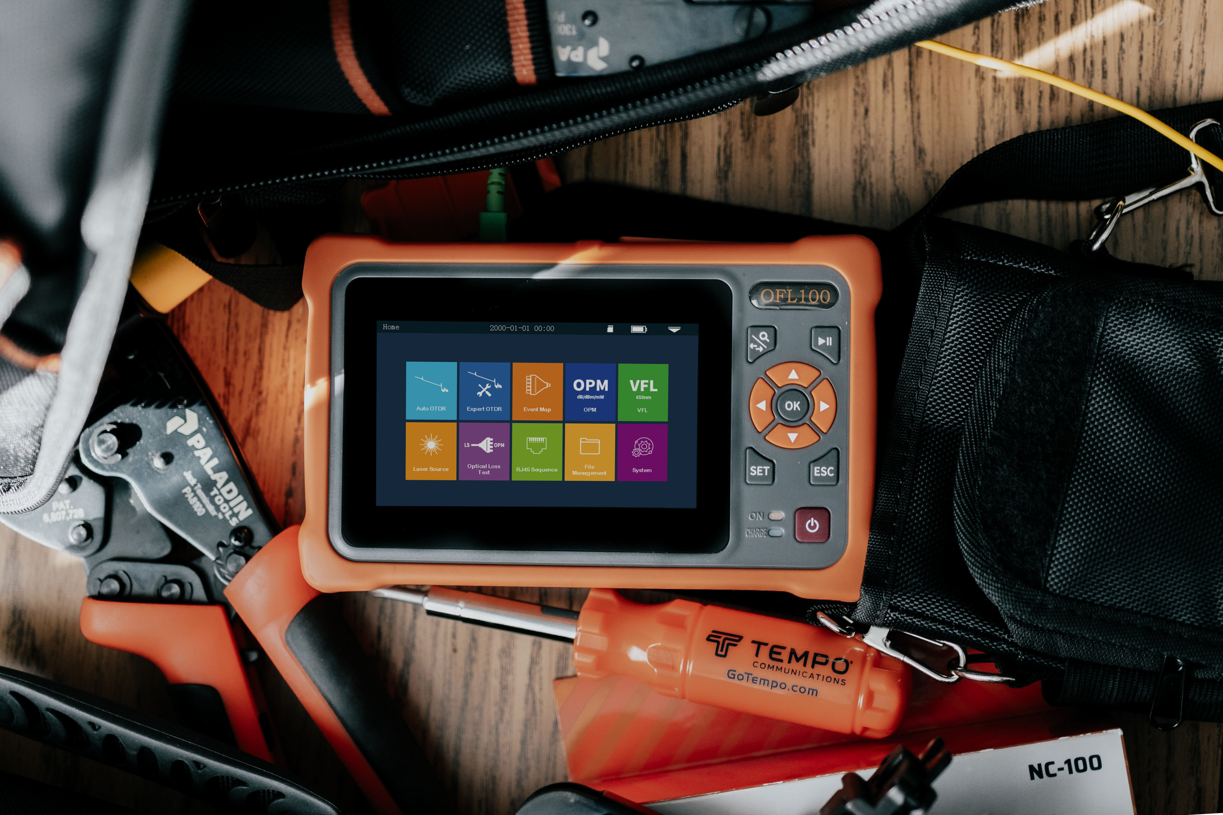 Tempo OFL100-EU FIBRE OTDR RJ45 Optical Time Domain Reflectometer