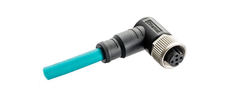 Amphenol Industrial Female 4 way M12 to Wire Lead Actuator/Sensor Cable, 5 m