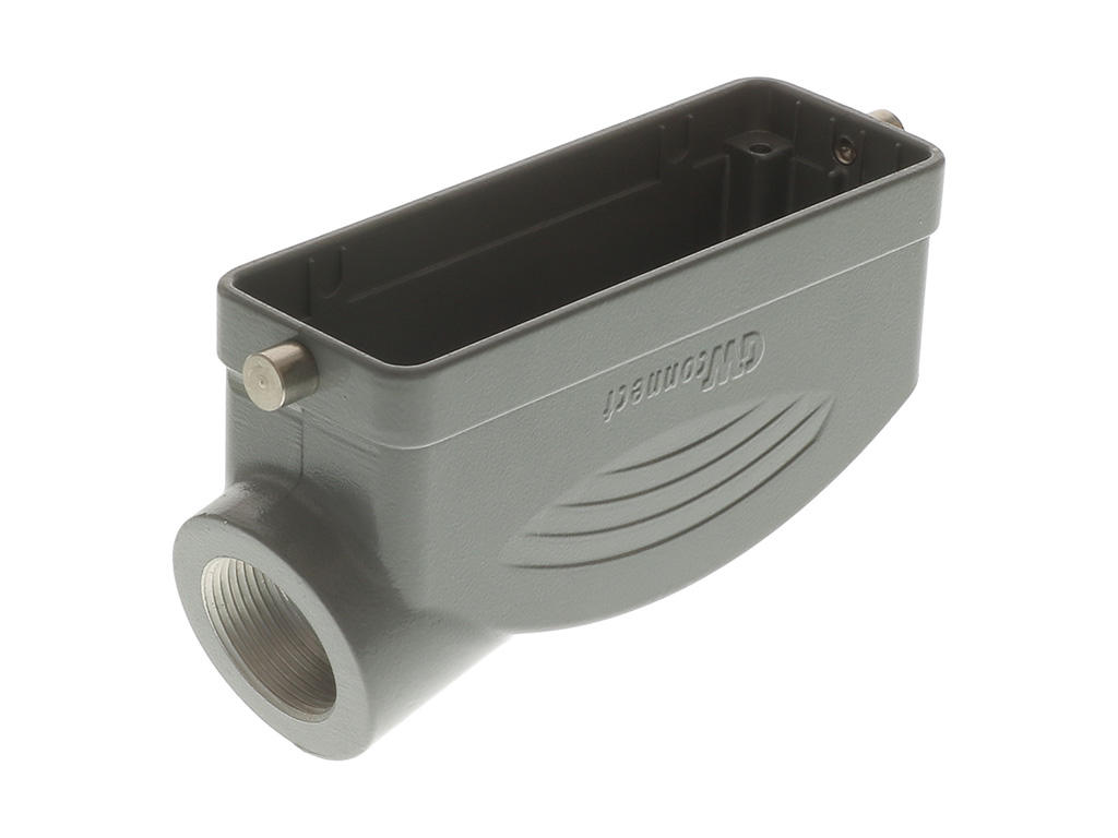 Molex 93601 Heavy Duty Power Connector Hood, Pg21 Thread, Side Entry