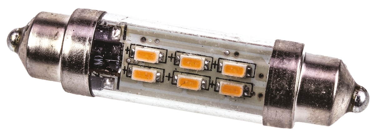 JKL Components LED Car Bulb, Warm White, Festoon shape