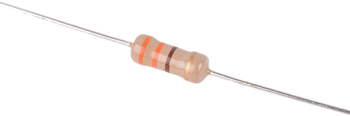 TE Connectivity 330Ω Carbon Film Resistor 1W ±5% CFR100J330R