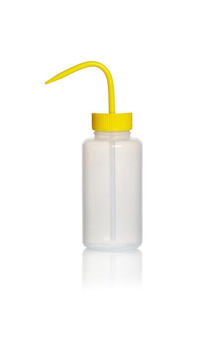 RS PRO 500ml LDPE Wide Neck Wash Bottle