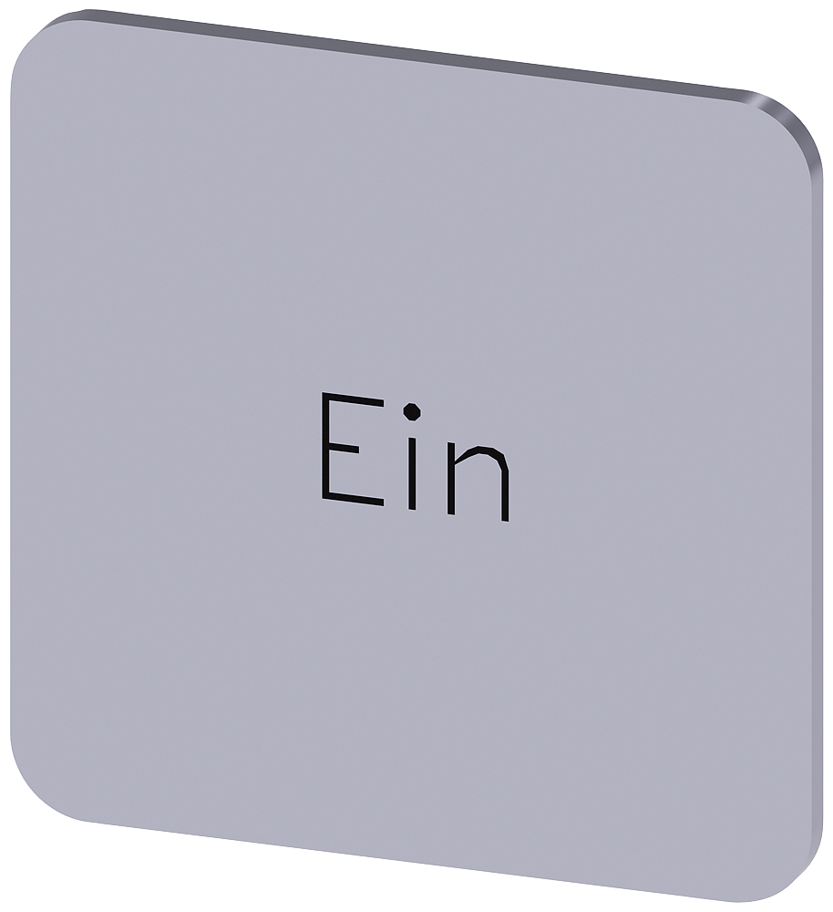 Siemens Labeling plate, Ein