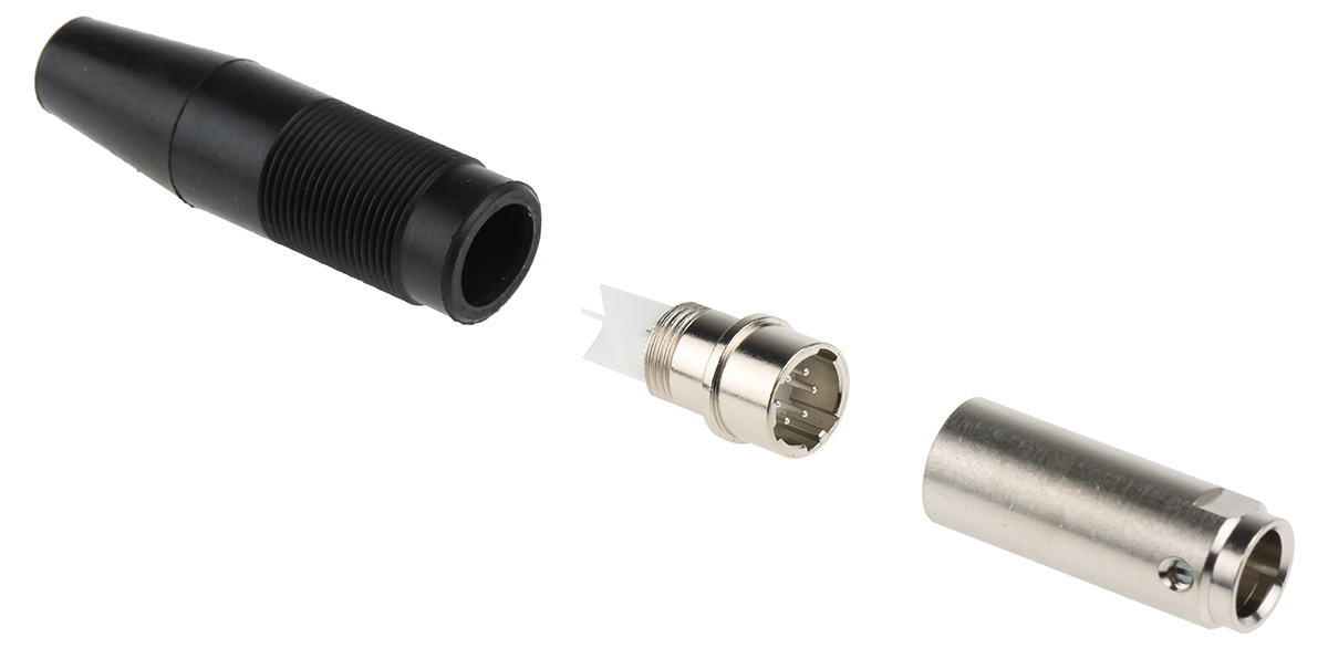 Hirose Circular Connector, 6 Contacts, Cable, Miniature Connector, Plug, Male, SR30 Series