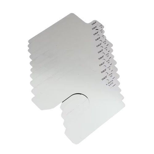 Grey Stainless Steel Pre-Cut Shim, 100mm x 100mm x 0.05mm