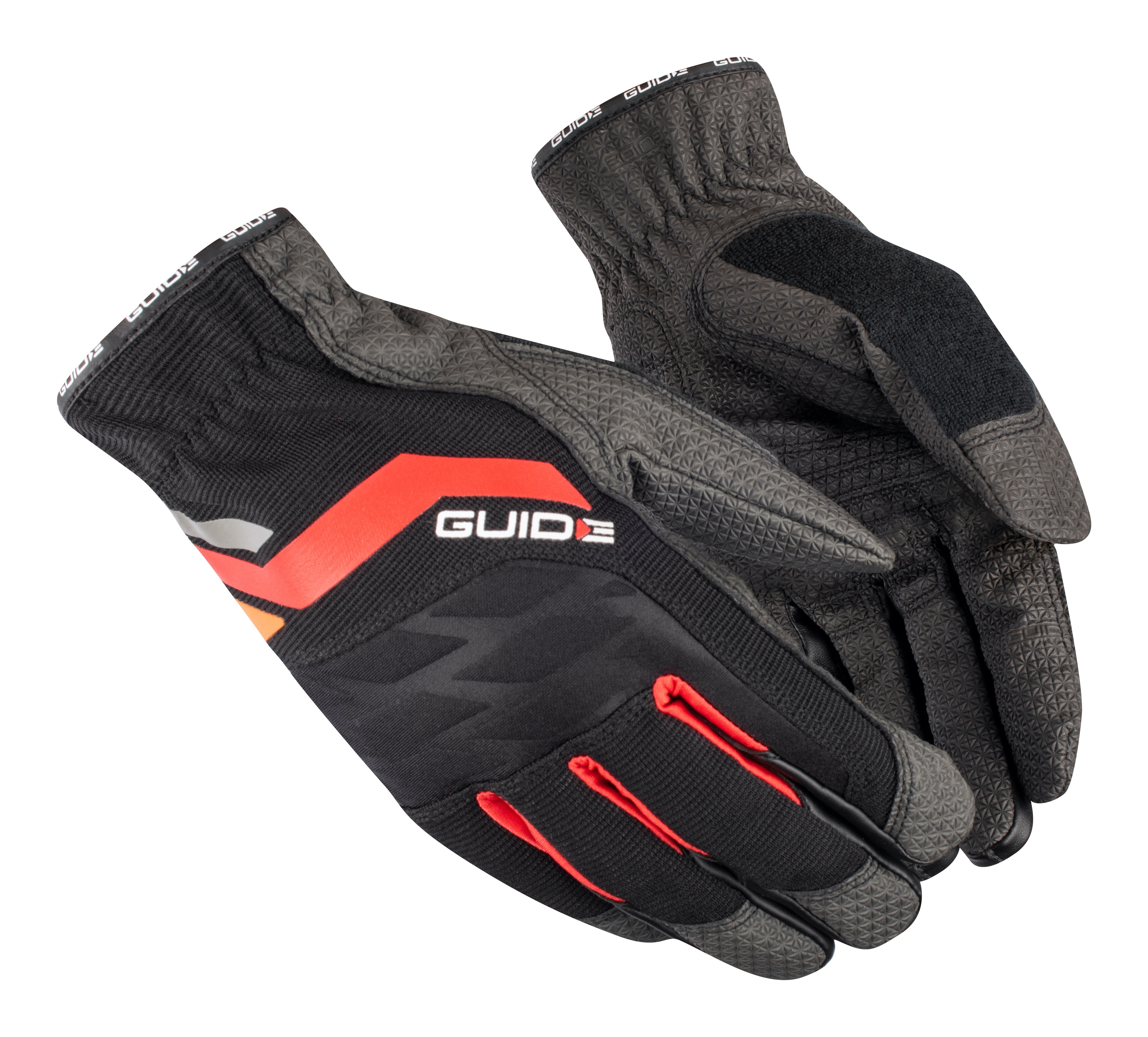 GUIDE GLOVES GUIDE 5112 Elastane, Metal Mesh, Neoprene, Nylon, Polyester, Synthetic Leather Work Gloves, Size 9