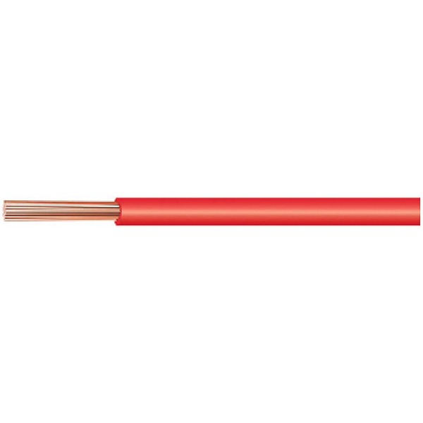 Huber+Suhner RADOX Series Red 6 mm² Hook Up Wire, 10 AWG, 100m, RADOX 125 6.0 MM² RED