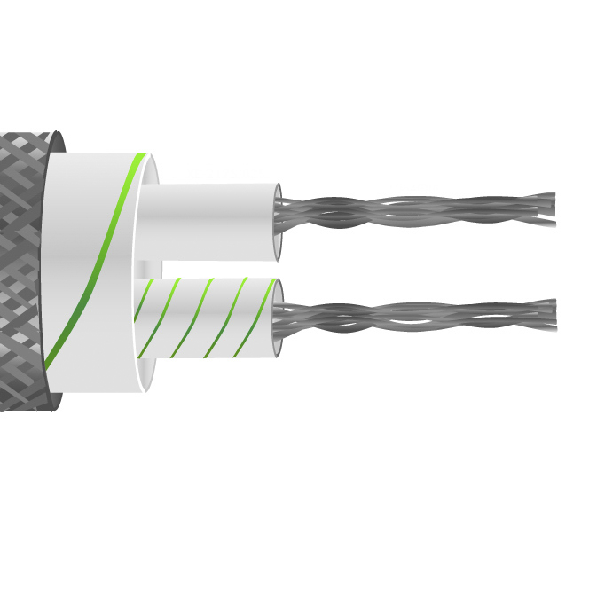 RS PRO Type K Thermocouple Cable/Wire, 5m, Unscreened, Glass Fibre Insulation, +350°C Max, 7/0.2mm