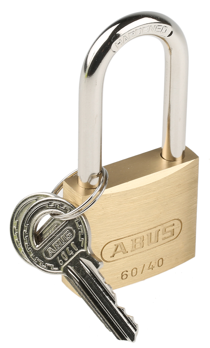 ABUS Key Weatherproof Brass, Steel Padlock, Keyed Alike, 6.5mm Shackle, 40mm Body