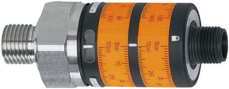 ifm electronic Pressure Sensor, 0bar Min, 100bar Max, Relay Output, Relative Reading