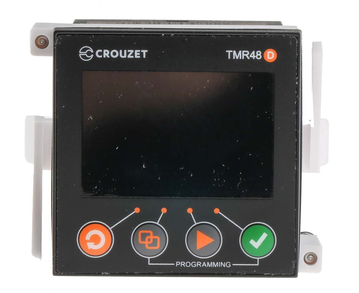 Crouzet Syr-Line Series Panel Mount Timer Relay, 24 → 240V ac/dc, 2-Contact, 0.001 → 9.999 s, 0.01