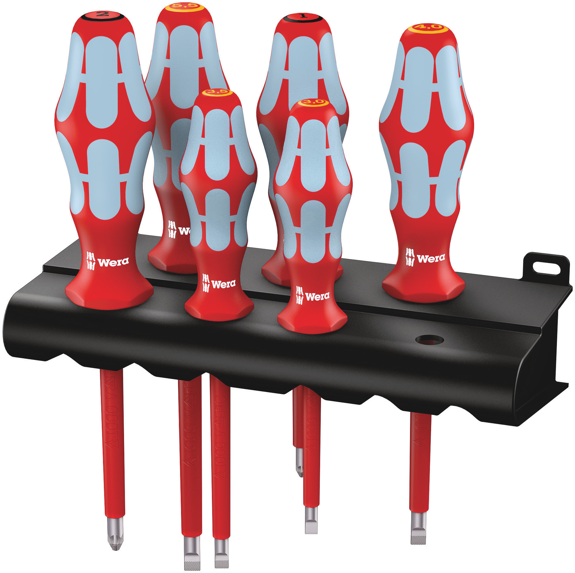 Wera Pozidriv; Slotted Insulated Screwdriver Set, 6-Piece