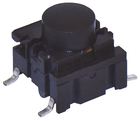 MEC IP67 Black Cap Tactile Switch, SPST 50 mA @ 24 V dc