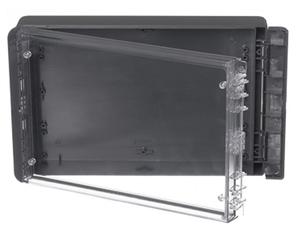 Bopla Bocube Series Graphite Grey Polycarbonate V0 Enclosure, IP66, IP68, IK07, Transparent Lid, 271 x 170 x 60mm