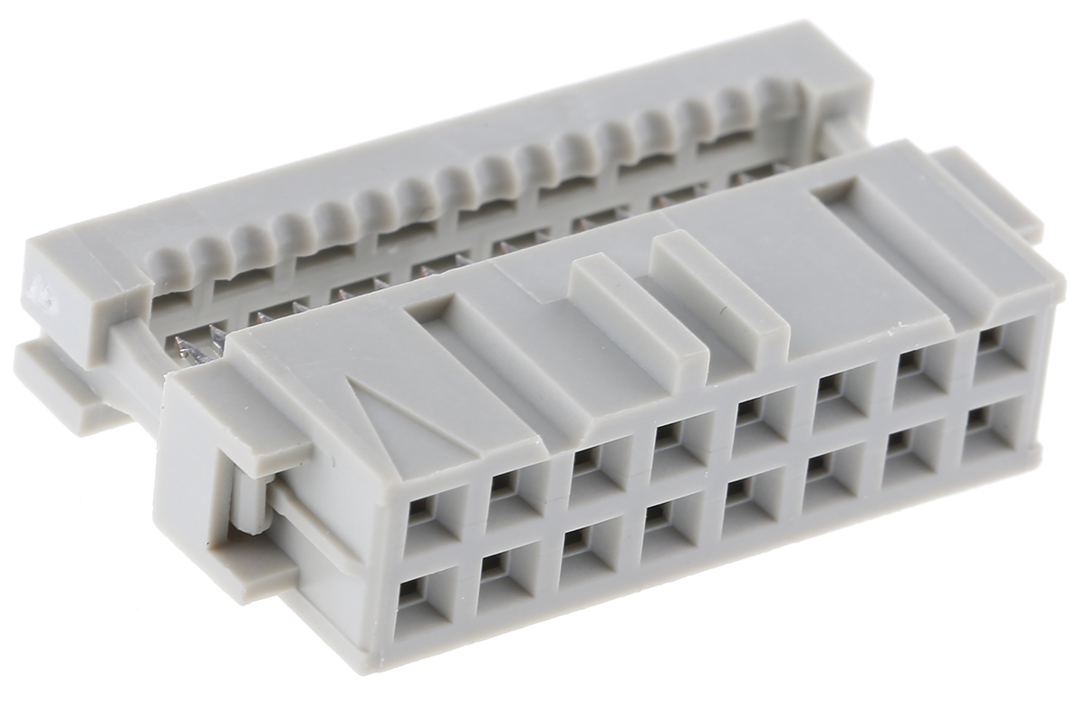 TE Connectivity 16-Way IDC Connector Socket for Cable Mount, 2-Row