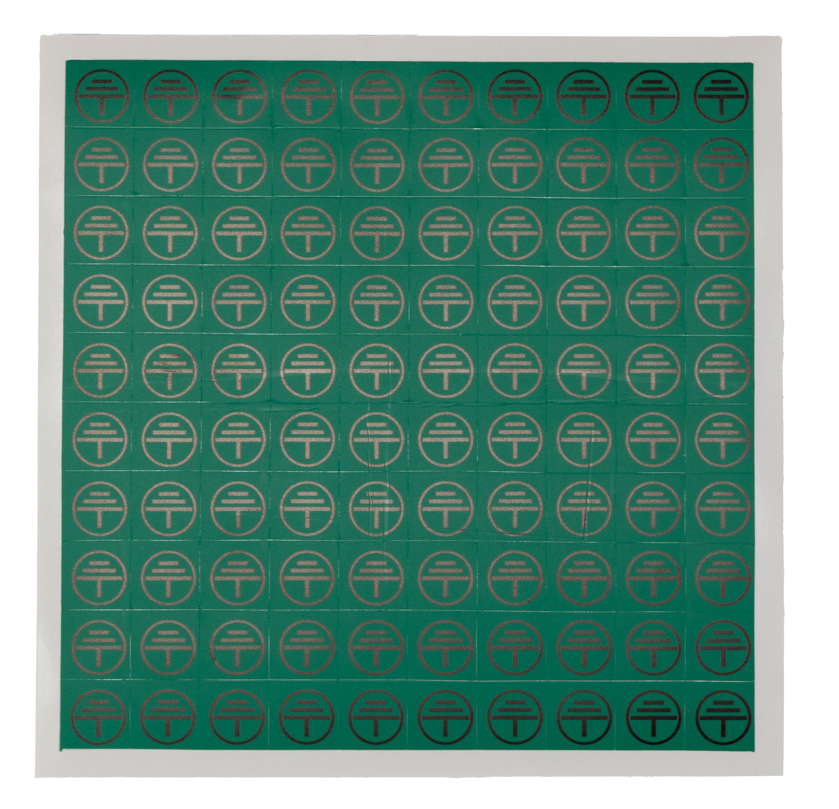 RS PRO Black/Green Vinyl Safety Labels, Symbol-Text 12.5 mm x 12.5mm