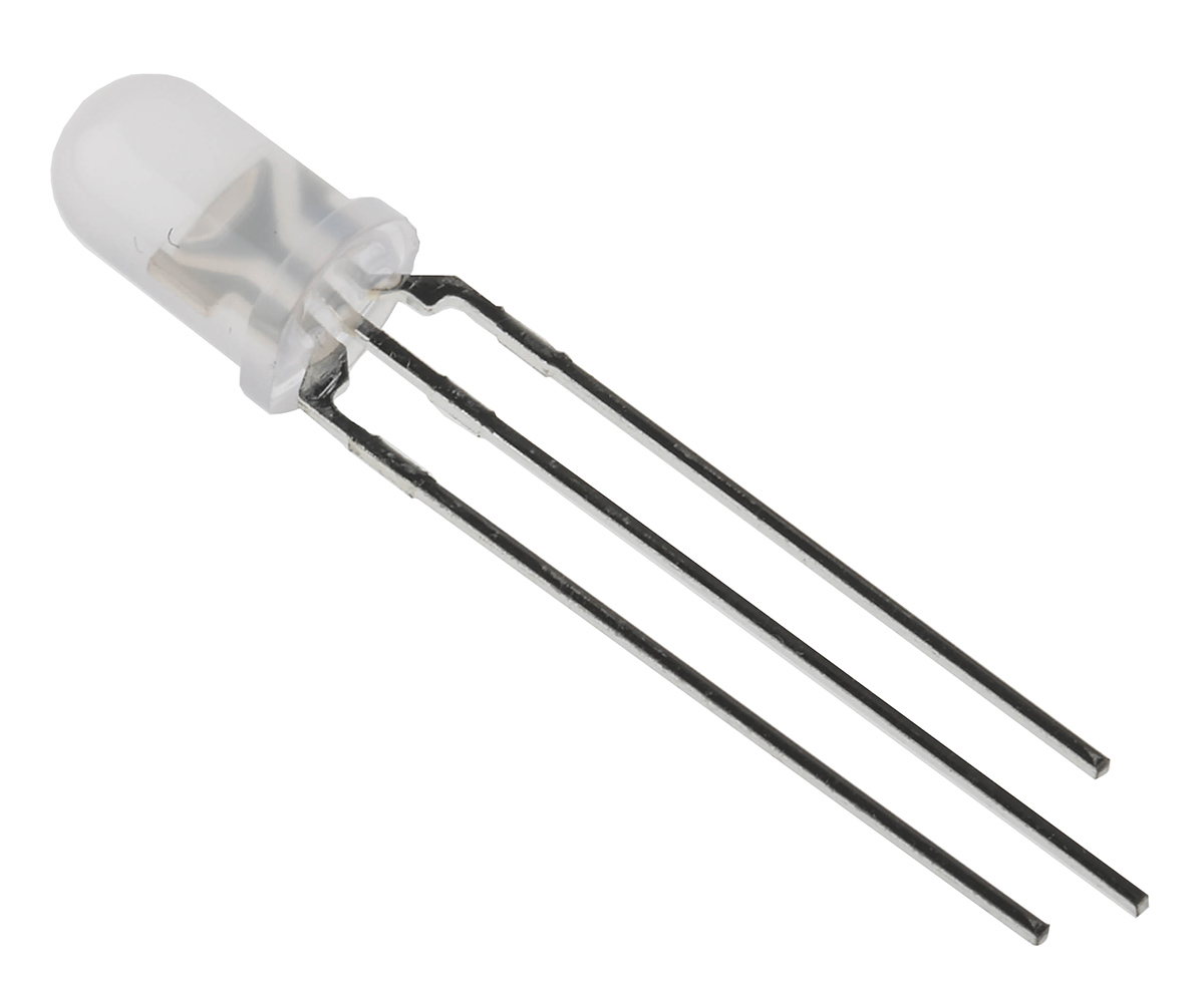 Kingbright2.5 V Red & Yellow LED 5mm Through Hole, L-59EYC