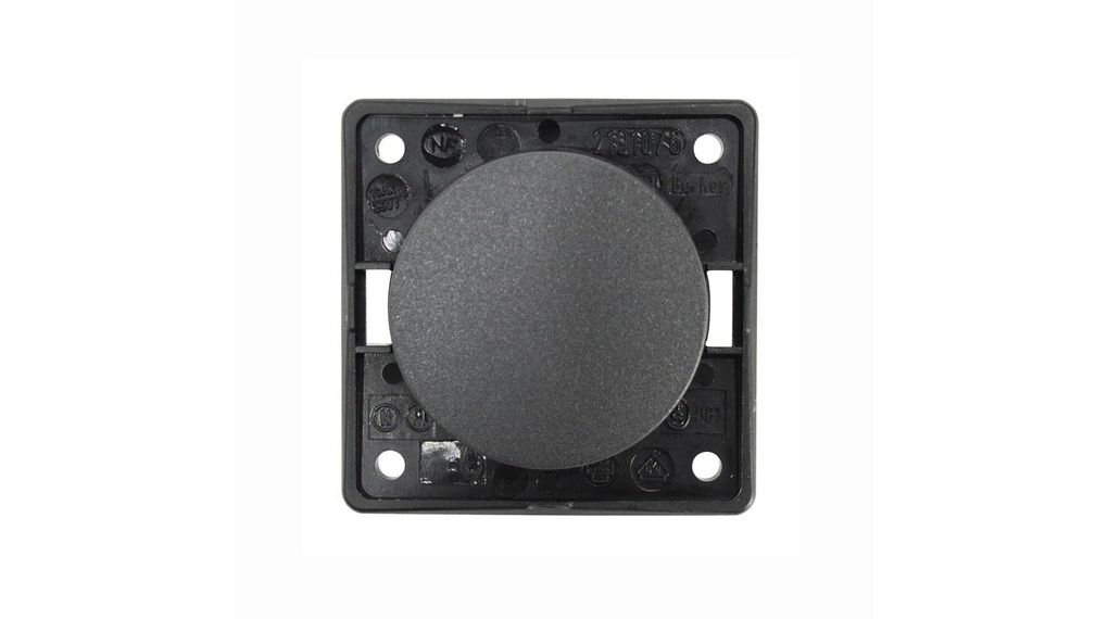 Berker Anthracite Rocker Switch, 1 Gang, INTEGRO