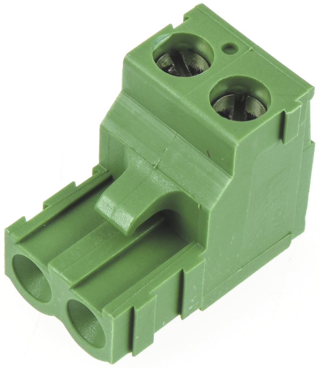 TE Connectivity, 5.08mm Pitch, Buchanan, 3 Way, Right Angle, Pluggable Terminal Block, Plug, Cable Mount, Screw