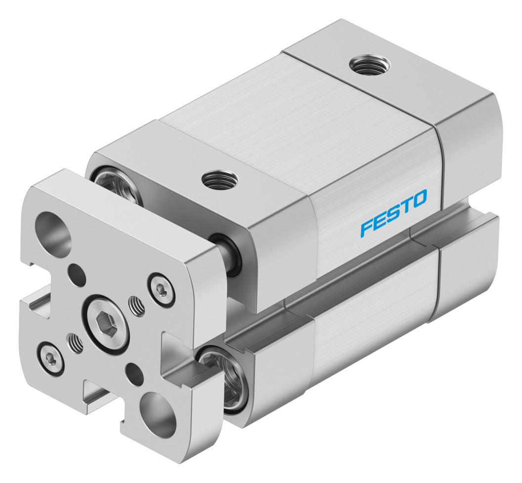 Festo Pneumatic Compact Cylinder - 554214 16 mm Bore, 15 mm ADNGF Series, Double Acting Acting