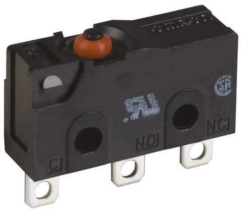 Omron Pin Plunger Micro Switch, Solder Terminal, 3 A @ 30 V dc, SPDT, IP67