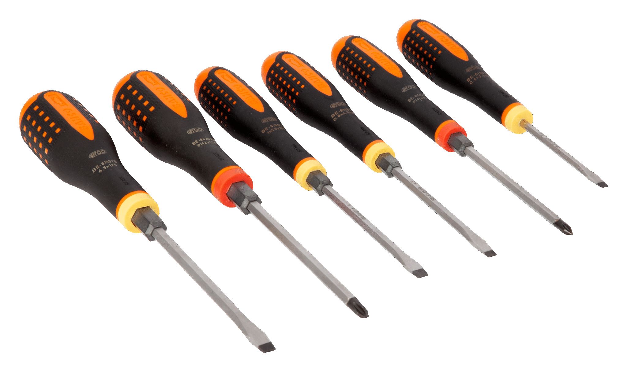 Bahco Slotted Insulated Screwdriver, 6-Piece