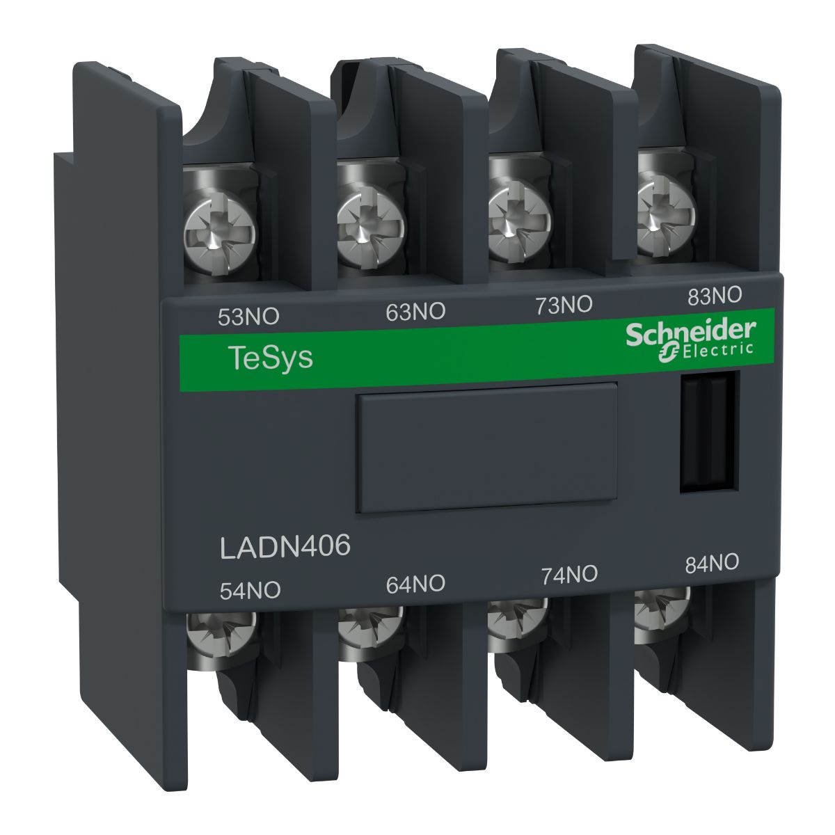Schneider Electric Auxiliary Contact Block, 4NO, DIN Rail Mount, TeSys LADN