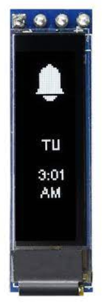 Midas 0.84in White Passive matrix OLED Display 96 x 16pixels COB I2C Interface