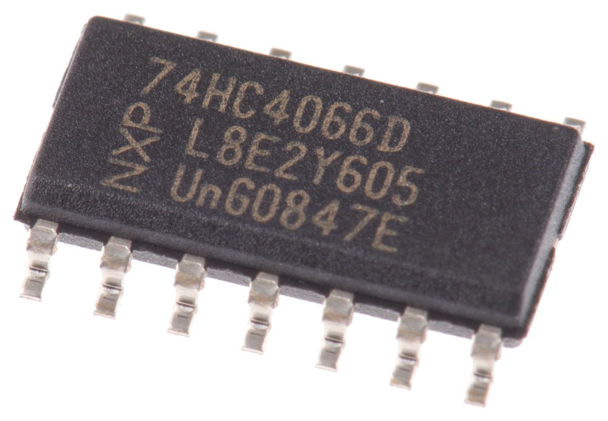 Nexperia 74HC4066D,652 Analogue Switch Quad SPST 5 V, 14-Pin SOIC