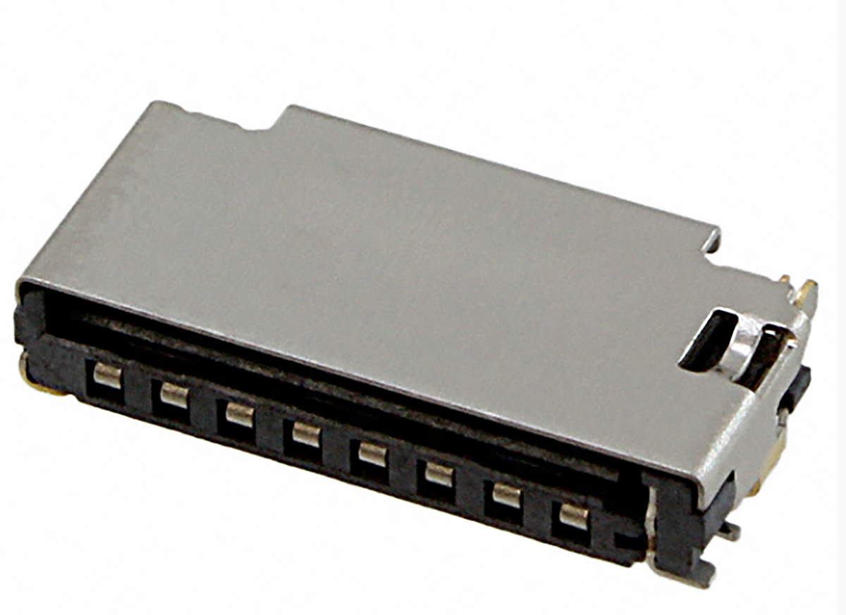 Molex, 47571 8 Way Push/Pull Memory Card Connector With Solder Termination