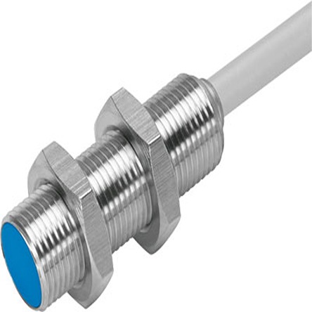 Festo Inductive Threaded Barrel Proximity Sensor, M12, 2 mm Detection, PNP NO, 10 → 30 V dc