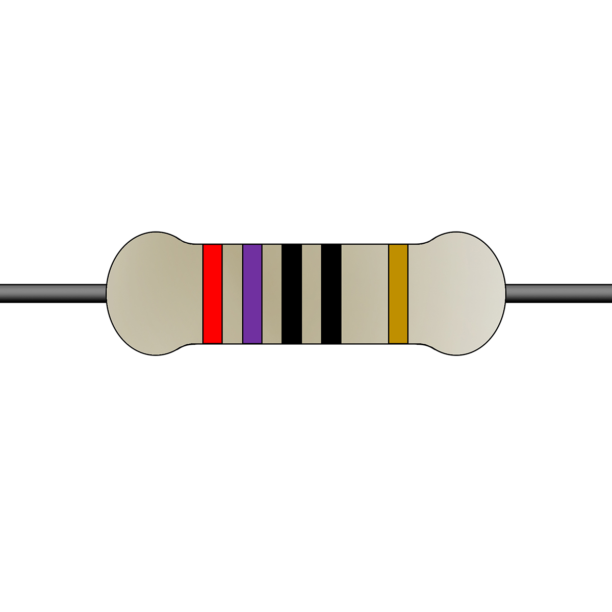 Yageo 270Ω Carbon Film Fixed Resistor 1/4W 5% CFR-25JT-52-270R