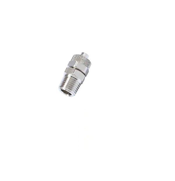 Legris Stainless Steel Threaded Fitting, Straight Hexagon Spigot Elbow
