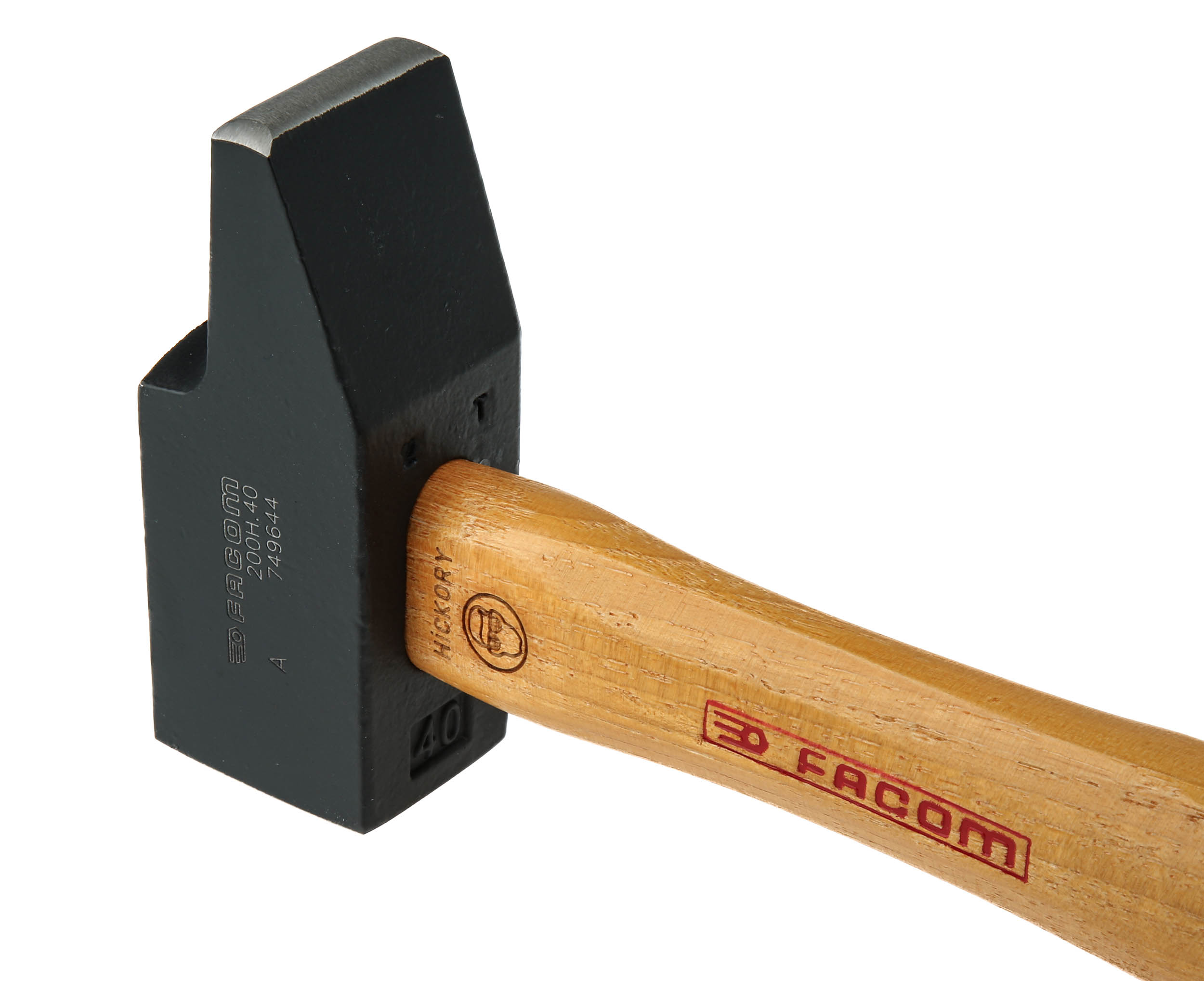 Facom Steel Engineer's Hammer with Hickory Wood Handle, 1kg
