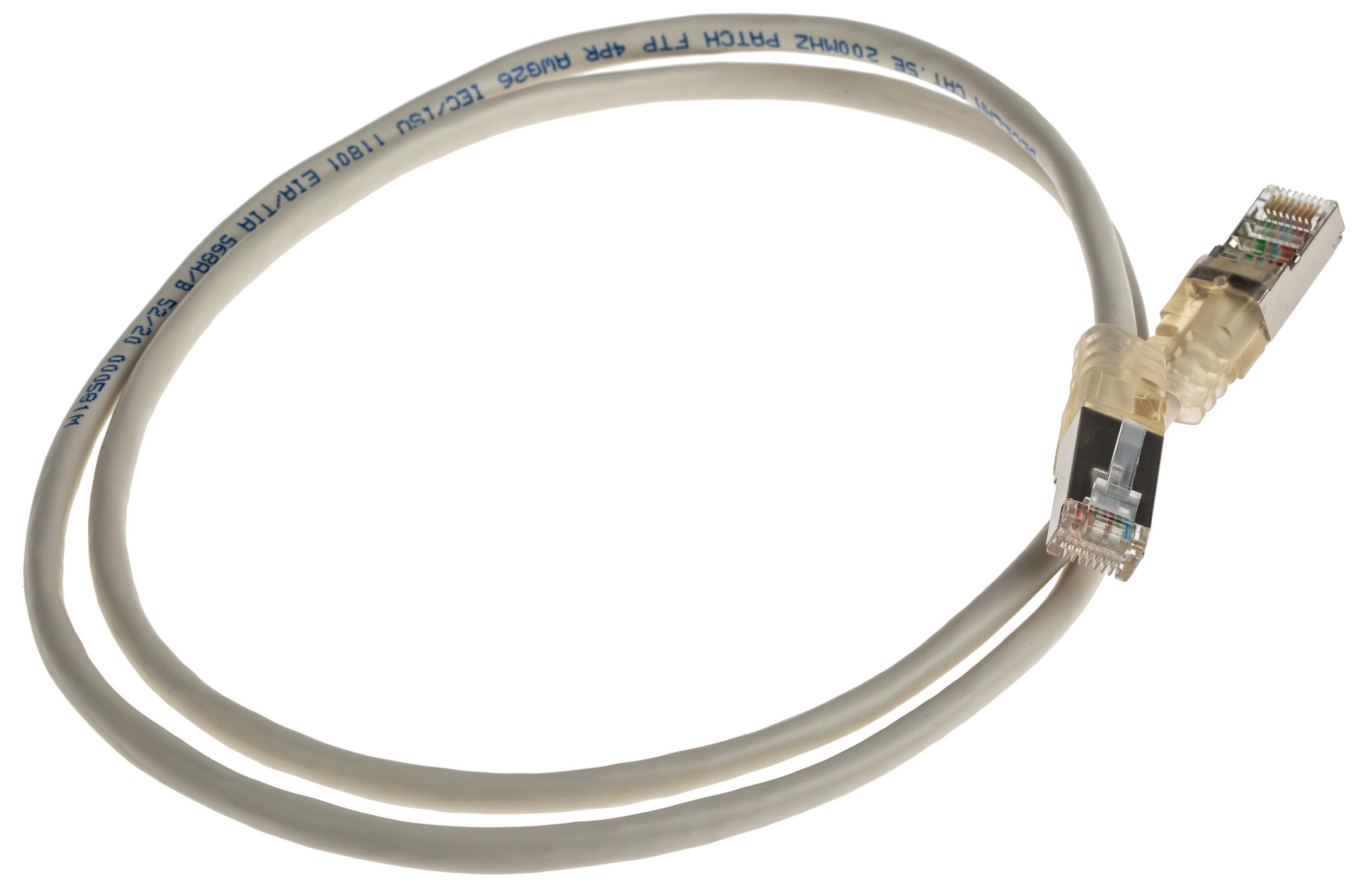 Decelect, 1m Cat5, Grey RJ45 to Male RJ45 Male, F/UTP Shielded, Terminated