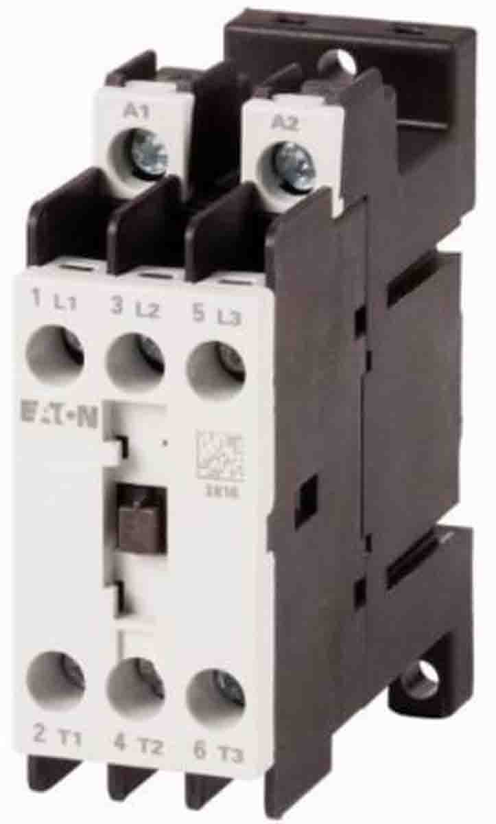 Eaton Contactor, 24 V dc Coil, 3-Pole, 7 A, 3 kW, 3NO
