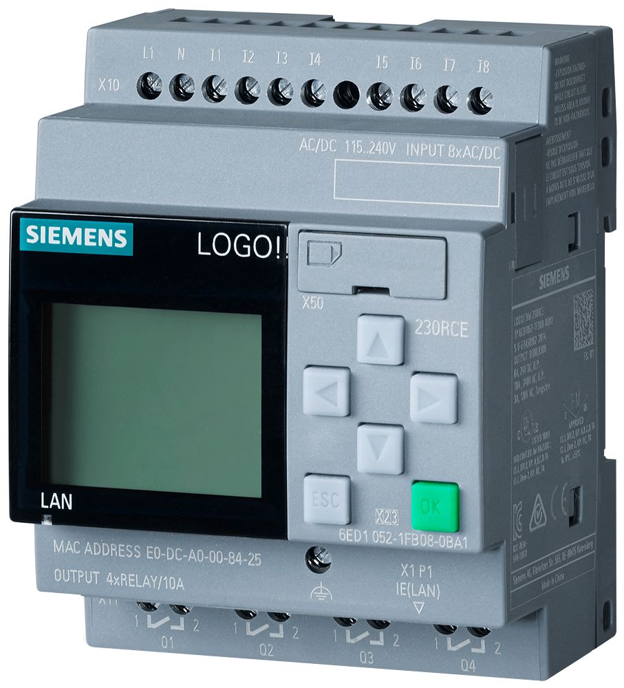 Siemens SIPLUS LOGO Series Logic Module for Use with SIPLUS LOGO, Relay Output, 8-Input