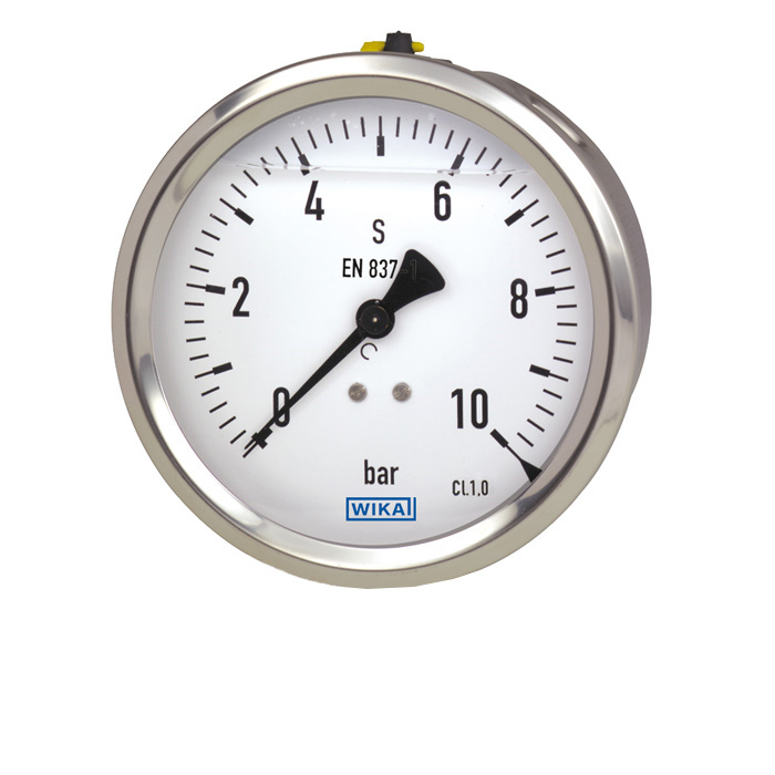 WIKA G 1/4 Analogue Pressure Gauge 25bar Bottom Entry 63mm Outside Diameter