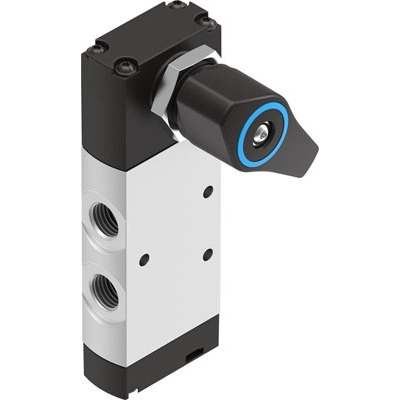 Festo Manual 5/2 double solenoid Pneumatic Manual Control Valve VHEF-ES Series, G 1/4, 2.5mm, 4106817