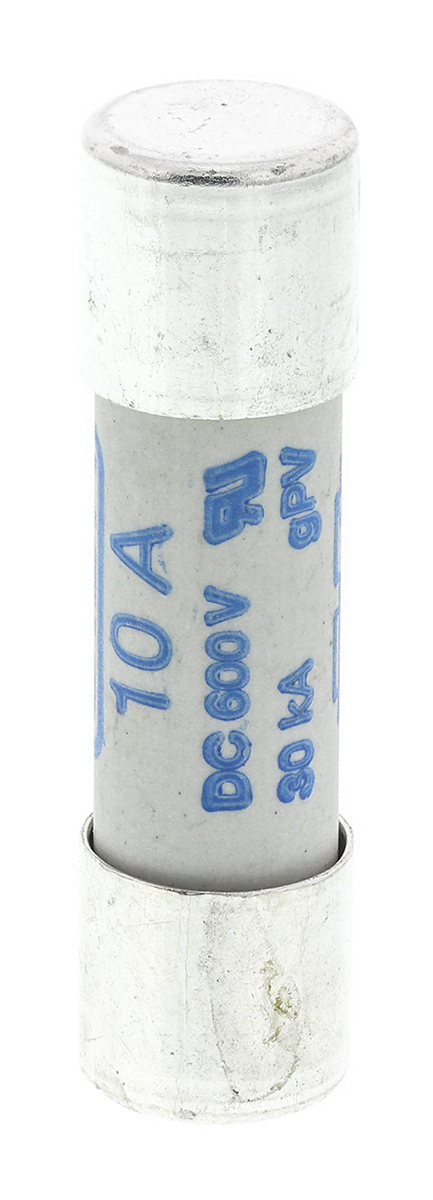 SIBA 10A Ceramic Cartridge Fuse, 10 x 38mm