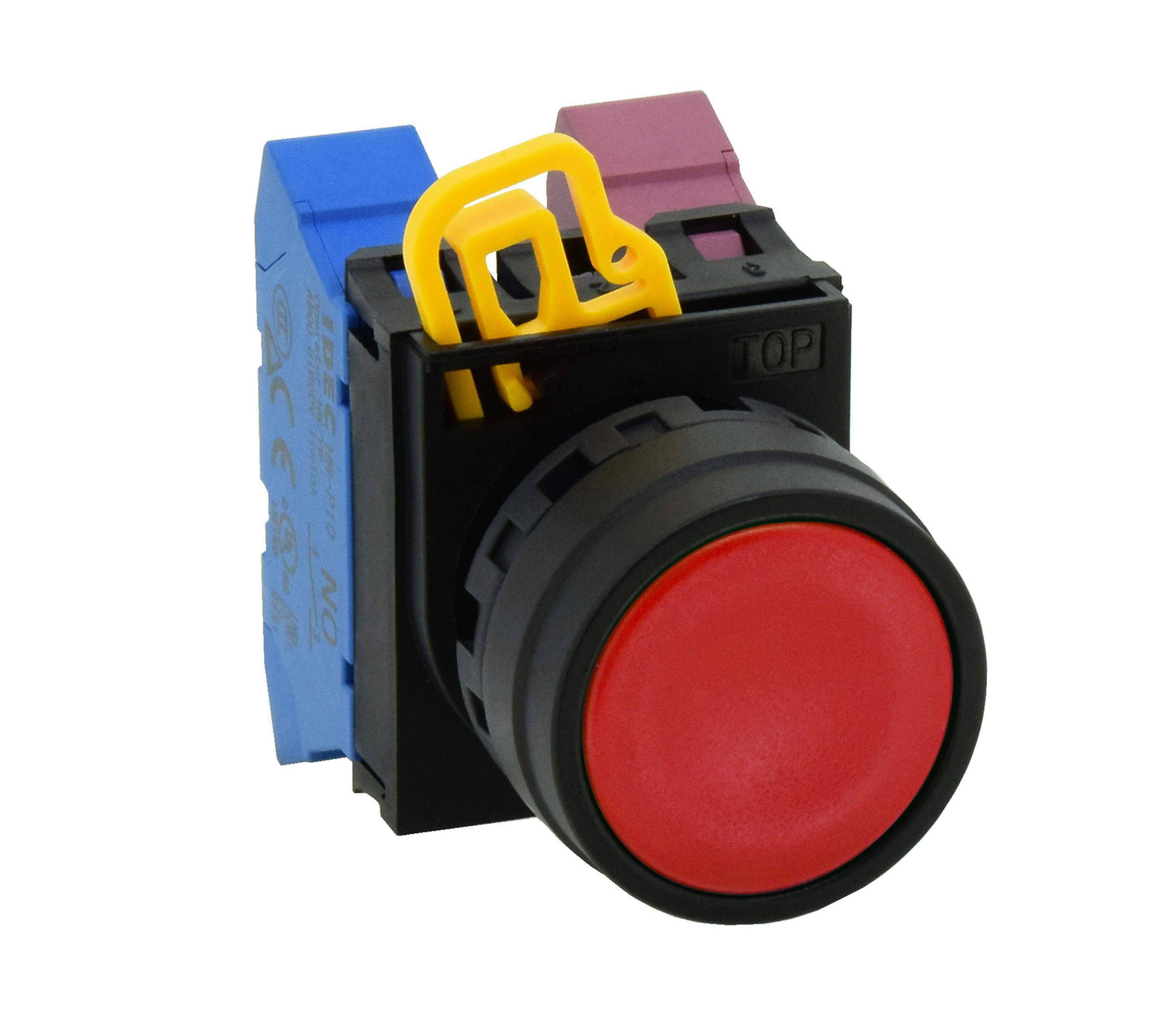 Idec YW1B Series Black Momentary Push Button Head, 22mm Cutout, IP67, IP69K
