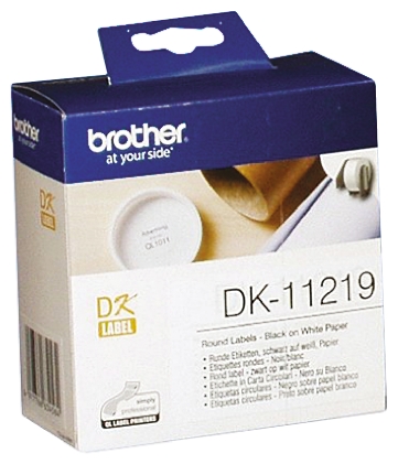 Brother White Black Print Label Roll, 1200Per Roll Qty